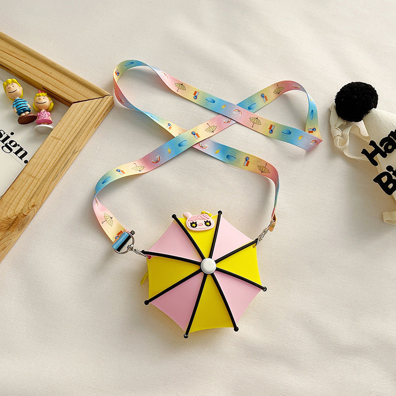 Wholesale Silicone Cute Umbrella Kids Shoulder Bag